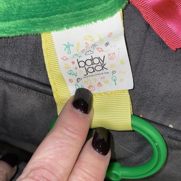 Baby Jack Lovey Security Blanket Plush Minky Tags Satin Soccer Nursery Goal Red - Picture 6 of 11